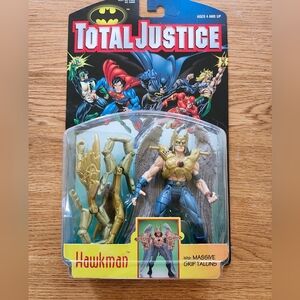 1997 Hawkman Total Justice  - Blue and Gold By Kenner